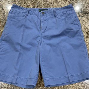 Lauren Jeans Co. Ralph Lauren-LRL Shorts-Blue-Size 6